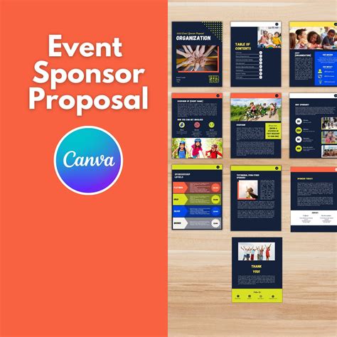 EVENT SPONSOR PROPOSAL Template Canva Nonprofit Event - Etsy