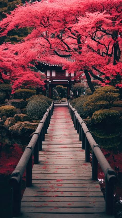 Japanese park autumn plant architecture. | Premium Photo - rawpixel