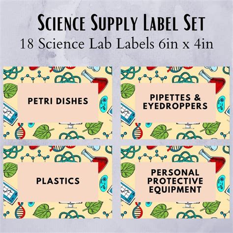 Science Labels - Etsy