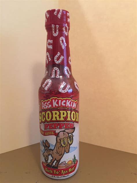 ASS KICKIN’ SCORPION PEPPER HOT SAUCE 5oz – Scorched Lizard Sauces