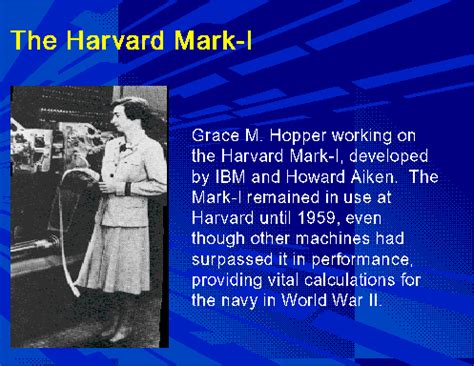 History of Computing Science: Harvard Mark I