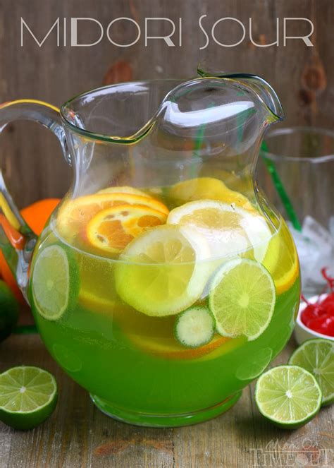 An easy recipe for MIDORI SOUR cocktails! Fruity, fun, and delicious with just a few ingredients ...