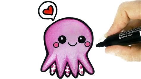 HOW TO DRAW A OCTOPUS step by step - YouTube