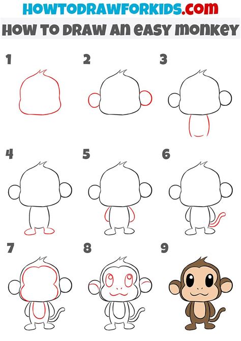 How to Draw an Easy Monkey in 2023 | Monkey drawing, Monkey drawing easy, Easy drawings