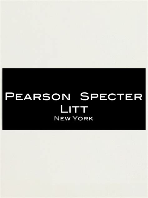 "Suits Pearson Specter Litt Logo" Photographic Print for Sale by ...