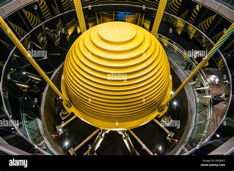 Mass tune damper in Taipei 101 skyscraper Stock Photo - Alamy