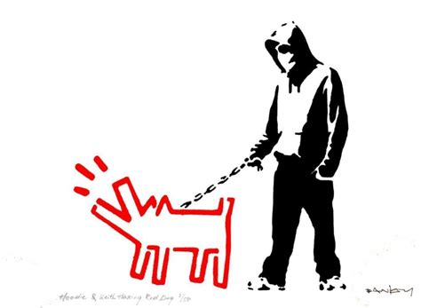 Banksy - Stencil StreetArt.