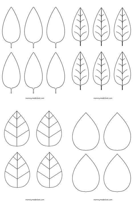 Free Leaf Templates & Outlines: Tons of Printables!!