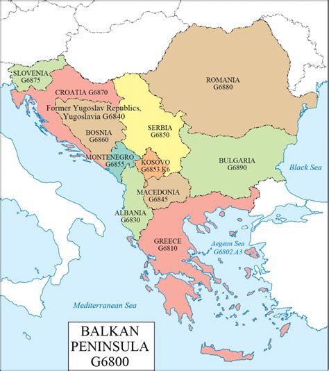 LC G Schedule Map 23: Balkan Peninsula – Western Association of Map Libraries