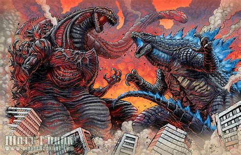 Shin Gojira vs Legendary Godzilla by KaijuSamurai on DeviantArt