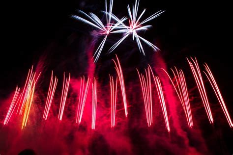 Free Images : fireworks, new years day, red, light, pink, night, fete, event, festival, midnight ...
