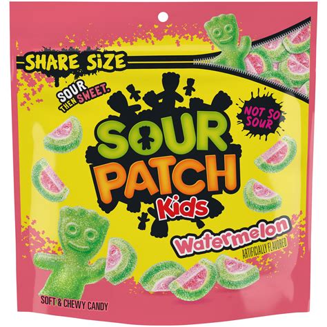 SOUR PATCH KIDS Watermelon Soft & Chewy Candy, Share Size, 12 oz - Walmart.com