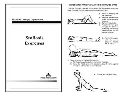 (PDF) Physical Therapy Department Scoliosis Exercises EXERCISES FOR ...