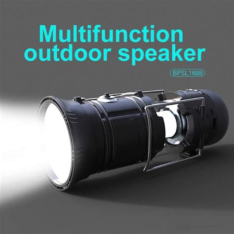 2020 Portable Outdoor Bluetooth Speaker LED Camping Lantern Solar Collapsible Light For Camping ...