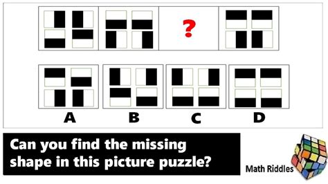 Math Riddles: Find the Missing Shape Picture Puzzles Part 8