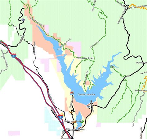 Castaic Lake SRA - California Trail Map