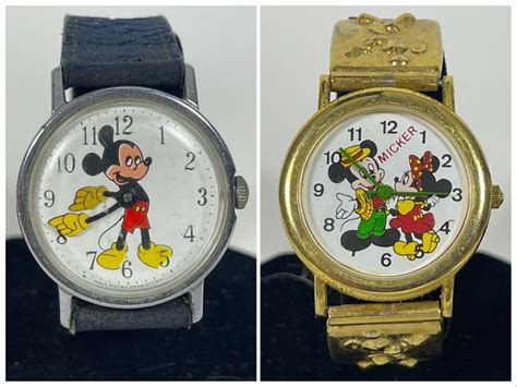 Pair Of Vintage Disney Mickey Mouse Watches