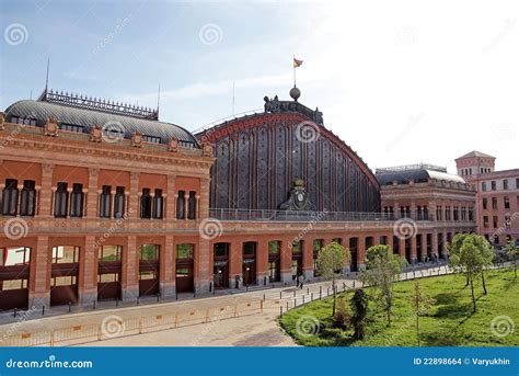 Madrid Atocha Railway Station. Stock Photo - Image of summer, madrid ...