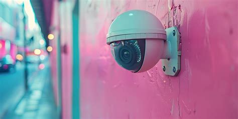 Premium Photo | A CCTV security camera with motion and face detection ...