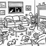 Living Room Coloring Pages  Free & Printable sketch template