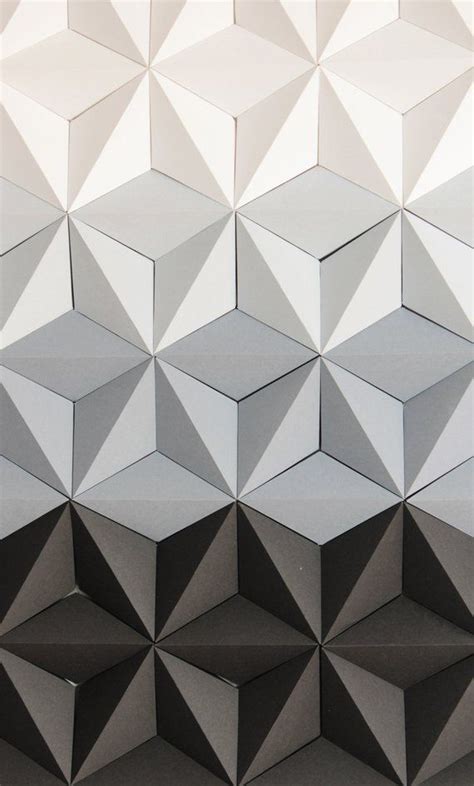 Geometric Wall Decor White Black and Gray, Modern Geometric Wall Art ...