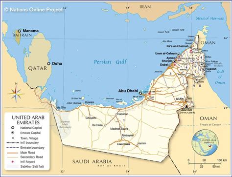 UAE Map | World Map of United Arab Emirates | Géographie, Science