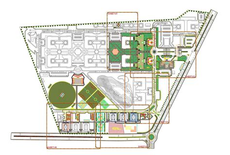 Landscape Master Plan Design AutoCAD File - Cadbull