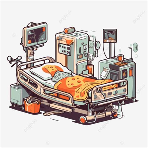 Icu 클립 아트 병실의 만화 그림 벡터, 이쿠, 클립 아트, 만화 PNG, 일러스트 및 벡터 에 대한 무료 다운로드 - Pngtree