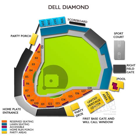 Dell Diamond Seating Chart | Vivid Seats