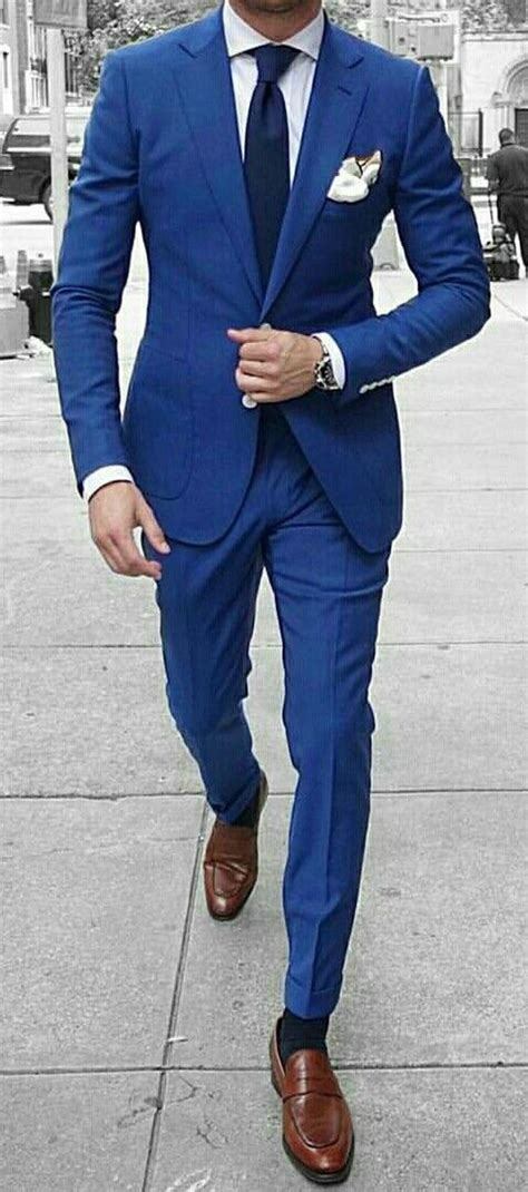 Perfect Suit! # mensfashion #gq #suits | Blue suit men, Royal blue suit, Blue suit outfit