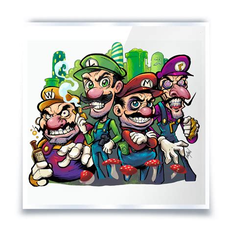 Super Mario Parody Art-print - Flyland Designs, Freelance Illustration and Graphic Design by ...