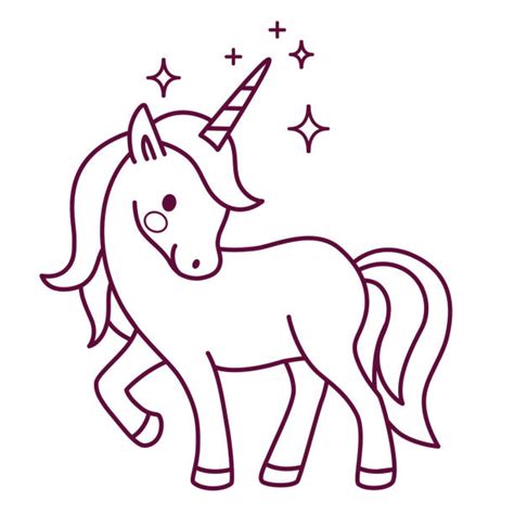 Unicorn Line Drawings Illustrations, Royalty-Free Vector Graphics & Clip Art - iStock