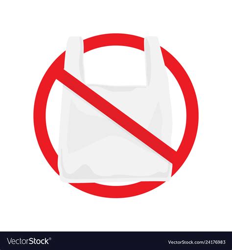 Say no to plastic bags poster Royalty Free Vector Image