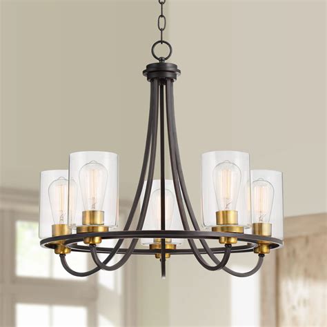 Possini Euro Design Oil Rubbed Bronze Chandelier 23" Wide Modern ...