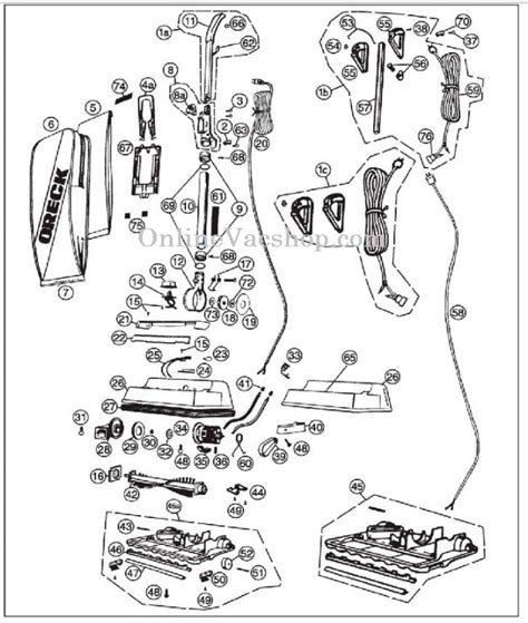 Oreck XL Commercial Upright Parts - OnlineVacshop.com