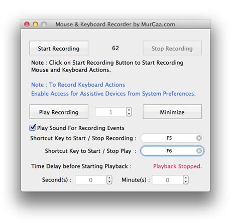 MurGaa Recorder for Mac Ready to Use | Records, Assistive devices, Macro