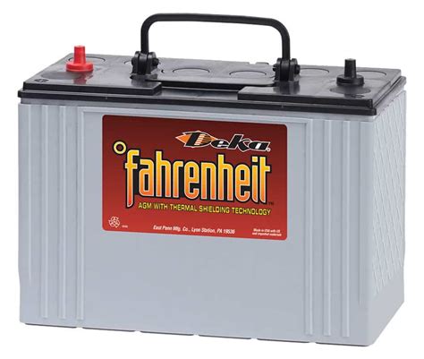 Battery, Group 31 9F31 AGM High Temperature Marine Semi Truck Solar ...