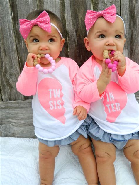 Twin Sister Raglan tee. Twin Sister, matching twins, twin tees, twin clothes, twin shirts, twin ...