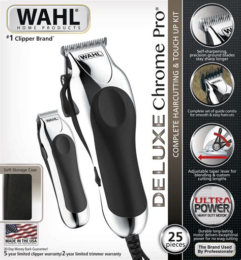 Hair Cutting Kit Wahl Pro Professional Barber Machine Clipper Haircut ...