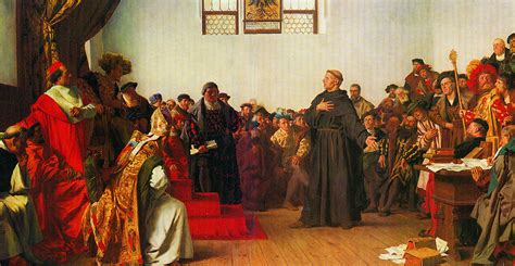 Martin Luther before the Diet of Worms Painting by Celestial Images