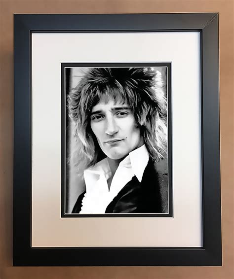 Rod Stewart Black and White Photo Professionally Framed | Etsy