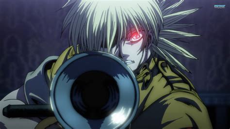 1920x1080px, 1080P free download | Victoria Seras, glowing eyes, hellsing, gun, victoria, anime ...