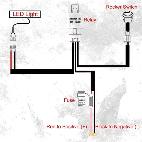 1 Lead LED Light Bar Wiring Harness