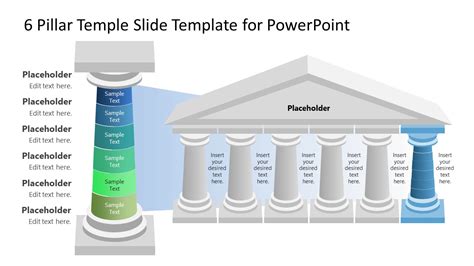 6-Pillar Temple Slide Template for PowerPoint & Google Slides