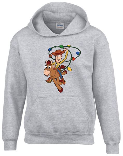 Disney Pixar Toy Story Woody's Roundup Gang T-Shirt Pullover Hoodie For Adults Customized-Red ...