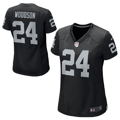 Nike Charles Woodson Oakland Raiders Women's Black Game Jersey