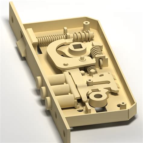 3dsmax lock mechanism doors