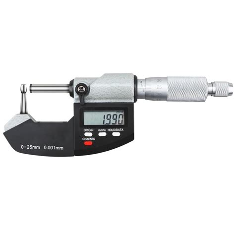 Tube Micrometer Reloading Ball Spherical Anvil, Digital Electronic Micrometer Measuring Tool, 0 ...