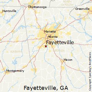 Map Of Fayetteville Georgia - Map Of West