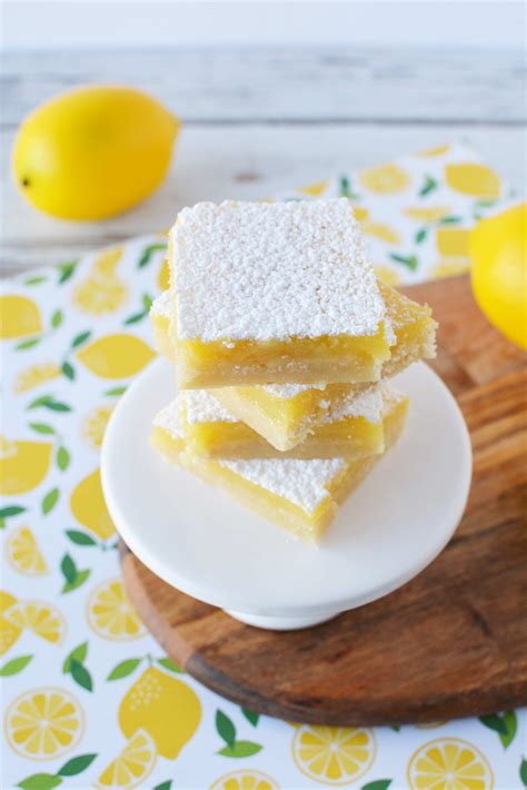 Easy Lemon Bar Recipe - Lemon Square Recipe In Under 30 Minutes